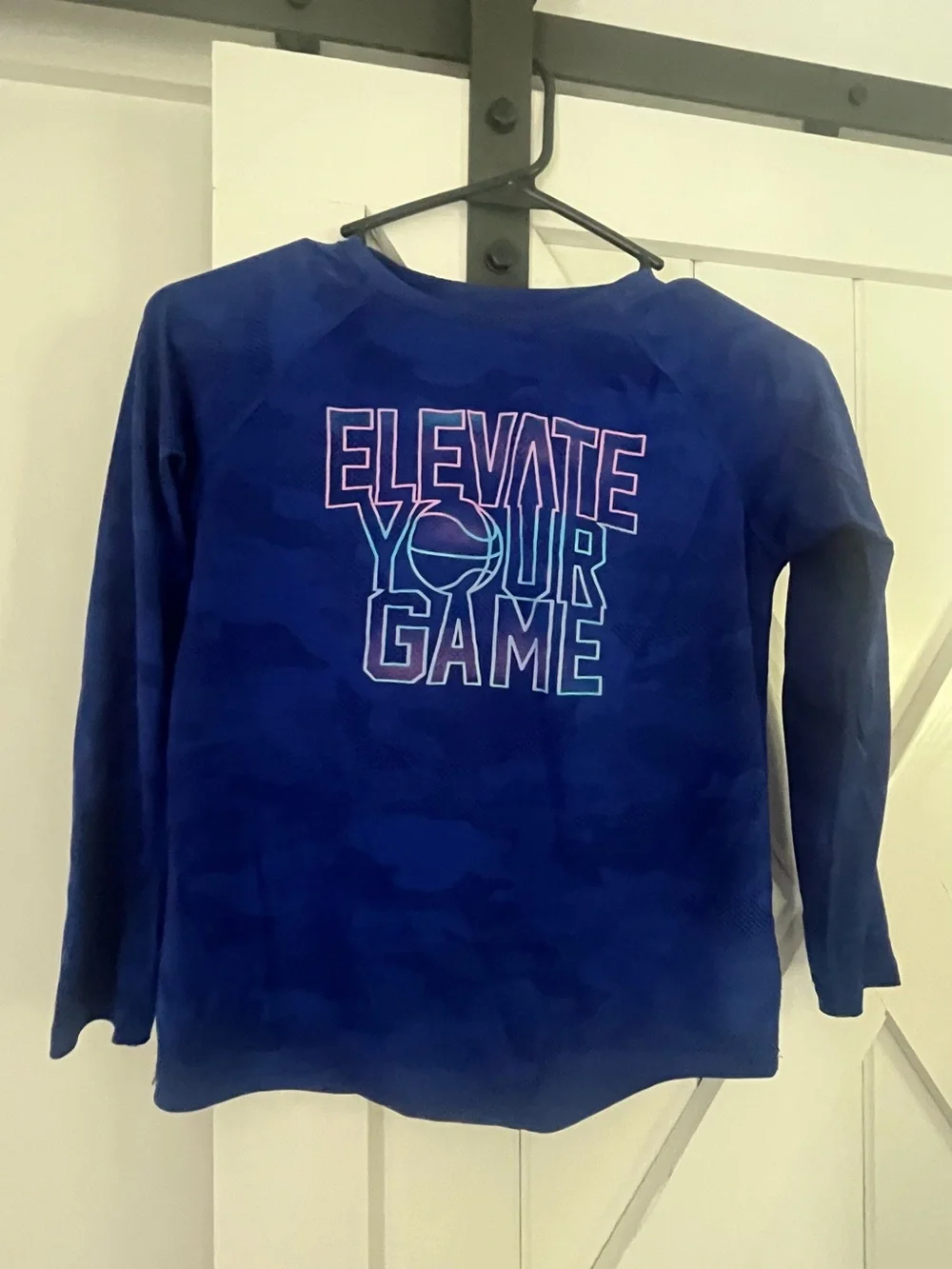 Old Navy Boys' Long-Sleeve 'Elevate Your Game' Shirt - Blue
